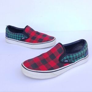 Vans Buffalo Check Mix Plaid Classic Slip On